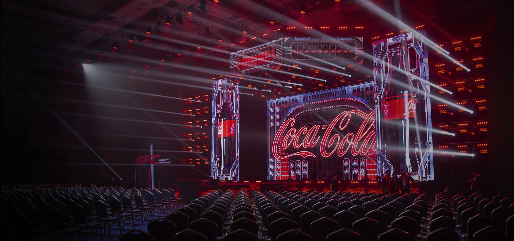 Цифровые декорации для Coca-Cola